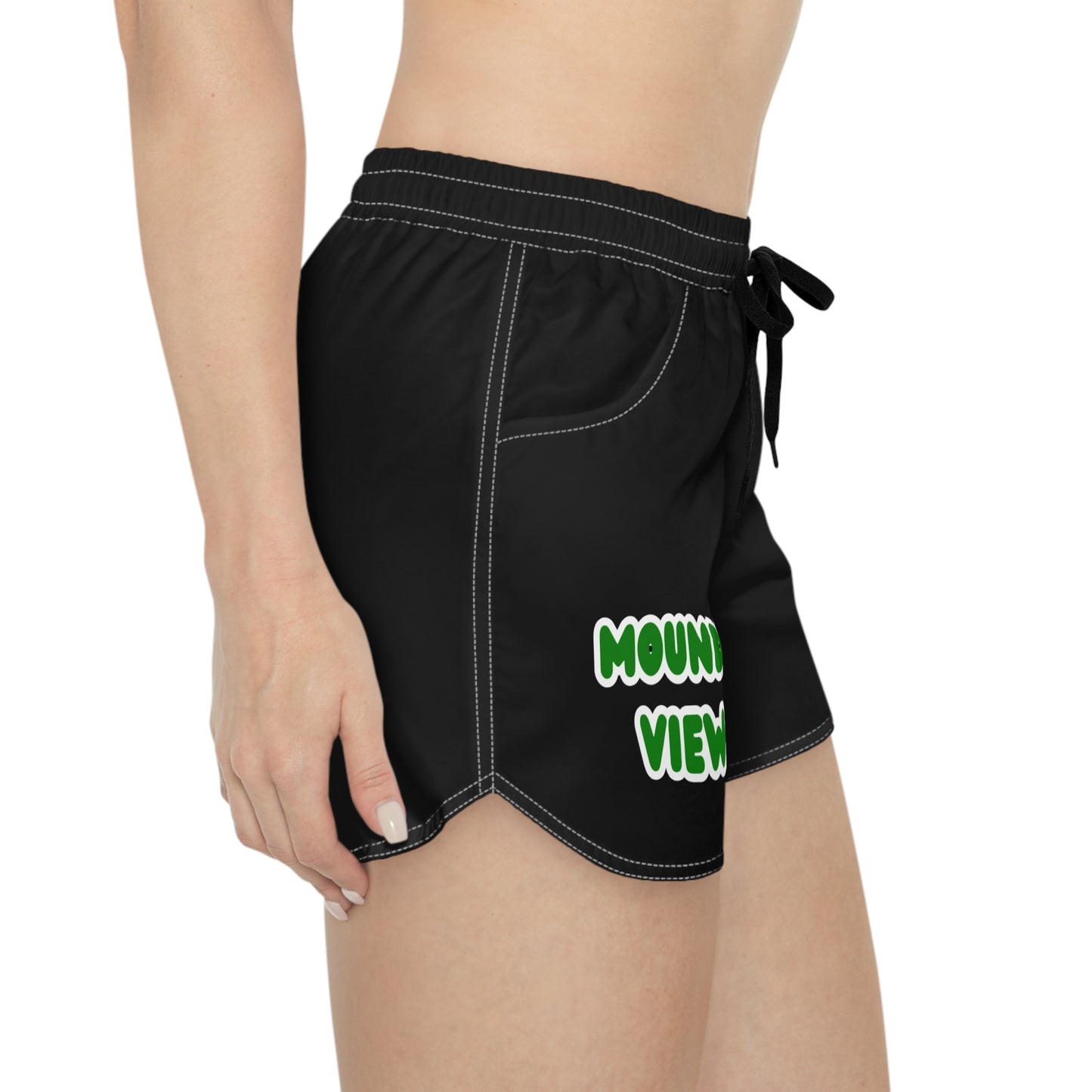 Mounds View Mustangs Black Women's Casual Shorts