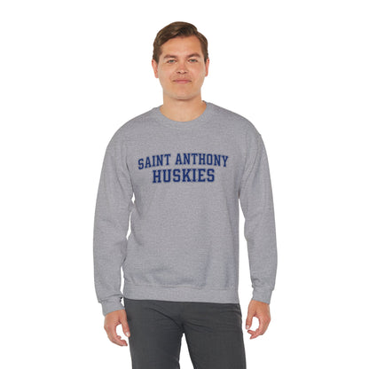Saint Anthony Huskies Unisex Heavy Blend™ Crewneck Sweatshirt - Cozy Graphic Fashion