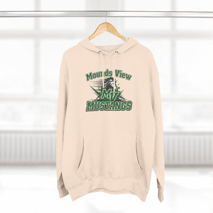 Mounds View Mustangs Three-Panel Fleece Hoodie
