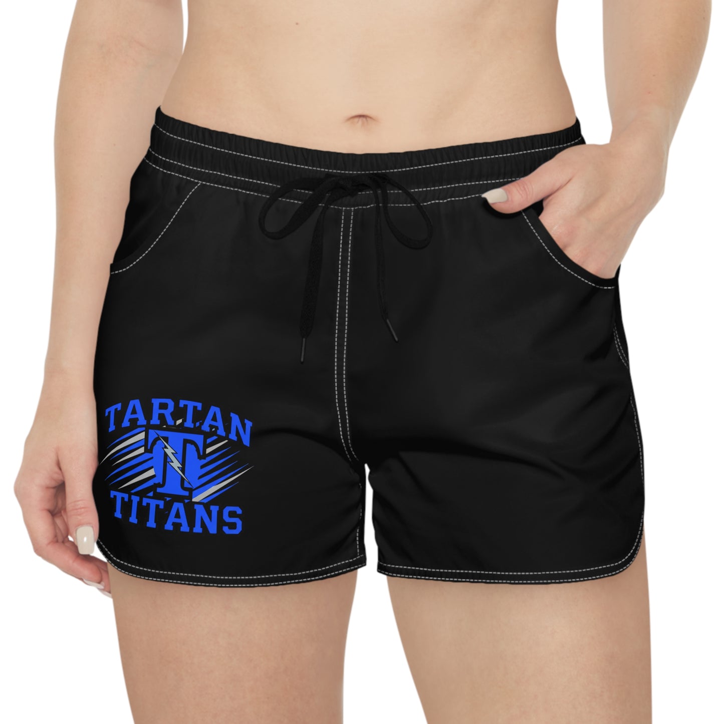 Tartan Titans Black Women's Casual Shorts