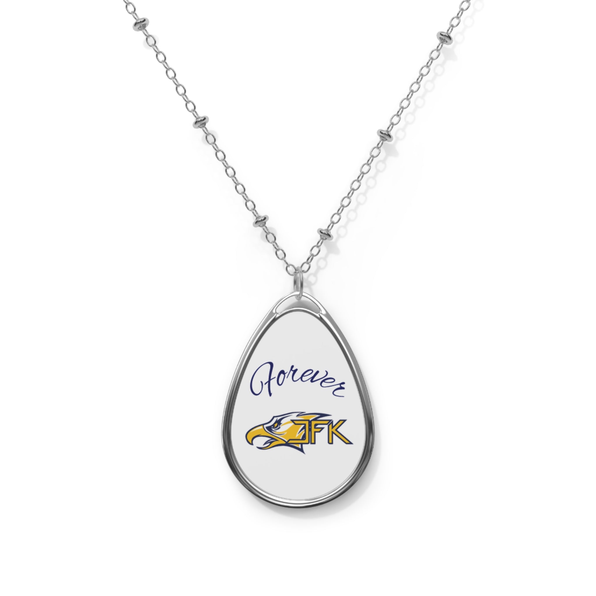 Bloomington Kennedy Eagles Oval Pendant Necklace