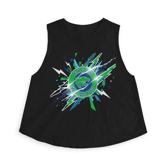 Eagan Wildcats Crop Top — Retro Script Athletic Women's Tank