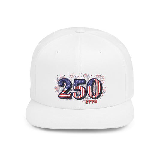 America's 250th Anniversary Flat Bill Snapback Hat