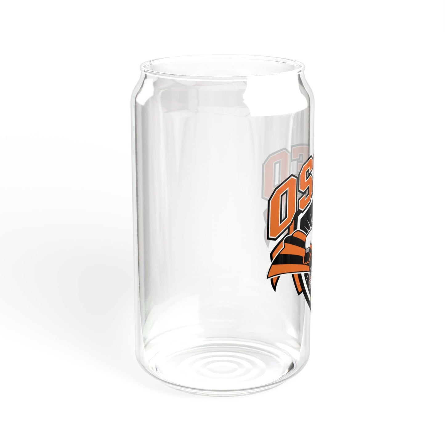 Osseo Orioles Stylish 16oz Sipper Glass, Eco-Friendly Drinkware