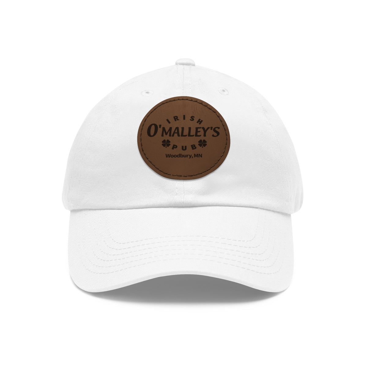 Leather Patch Hat — O'Malley’s Irish Pub Logo Cap