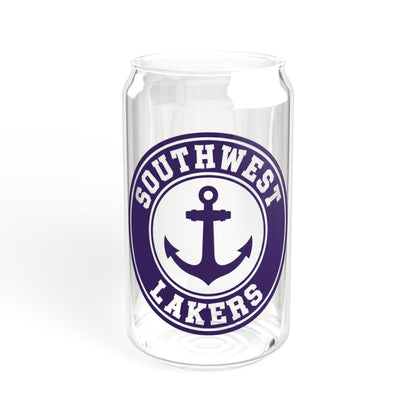 Minneapolis Southwest Lakers 16 oz Sipper Glass - Eco-Friendly Drinkware for Events & Everyday Use