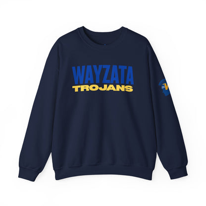 Wayzata Trojans Sweatshirt – Crewneck School Spirit Pullover
