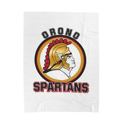 Orono Spartans Cozy Velveteen Plush Blanket - Perfect for Relaxation and Home Decor