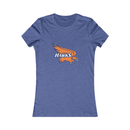 Robbinsdale Cooper Hawks Women's Favorite Tee - Cheerful Hawk Design, Perfect for Game Day