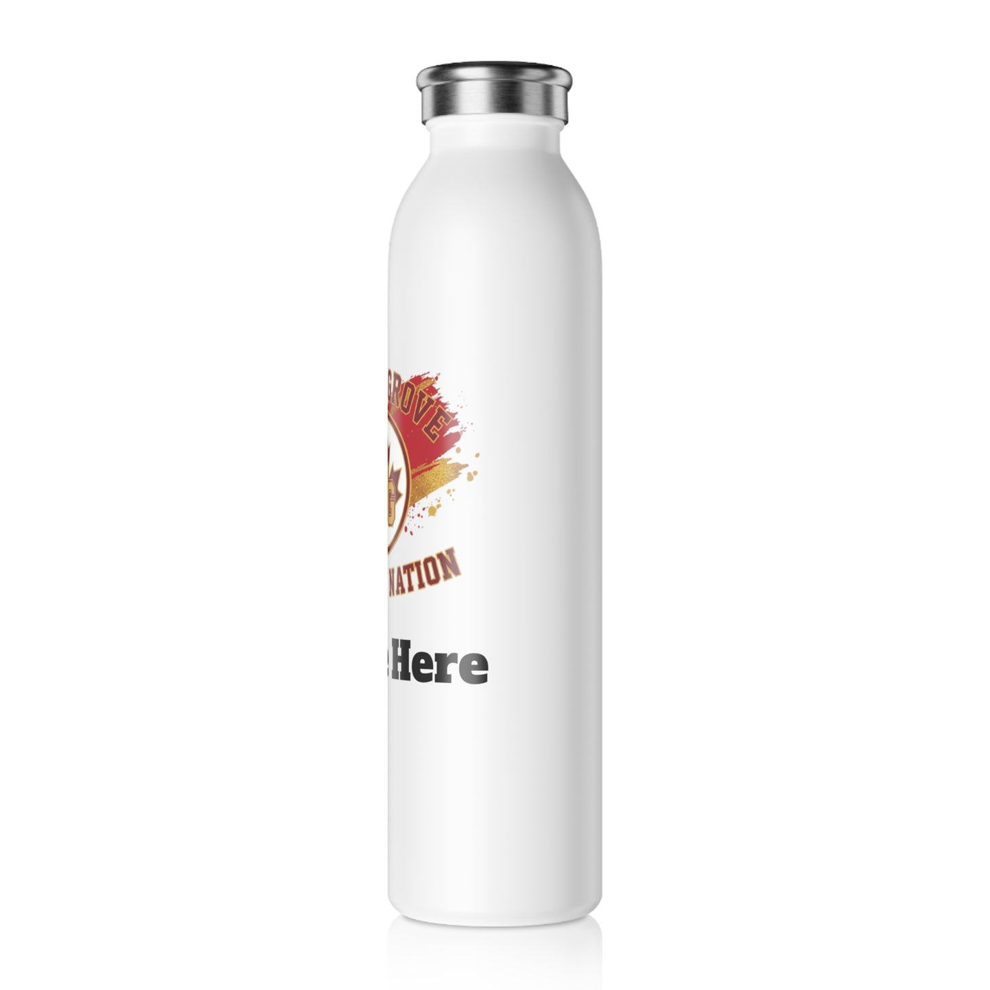 Maple Grove Crimson Slim Water Bottle —  Stainless Insulated Bottle