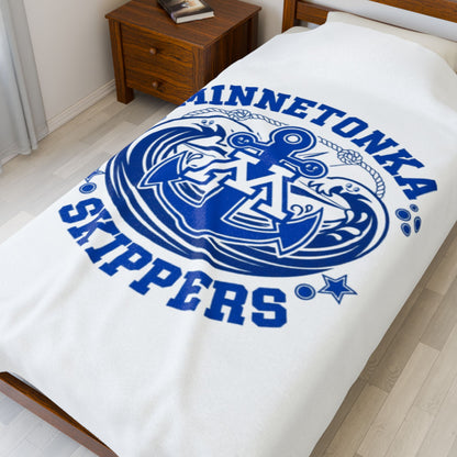 Minnetonka Skippers Cozy Velveteen Plush Blanket