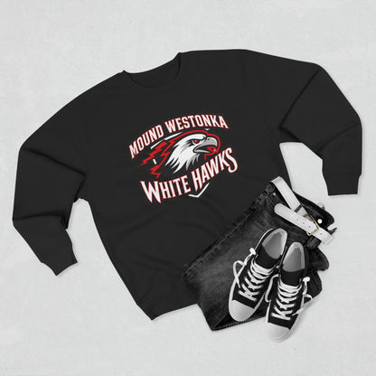 Mound Westonka White Hawks Unisex Crewneck Sweatshirt  - Cozy Everyday Wear
