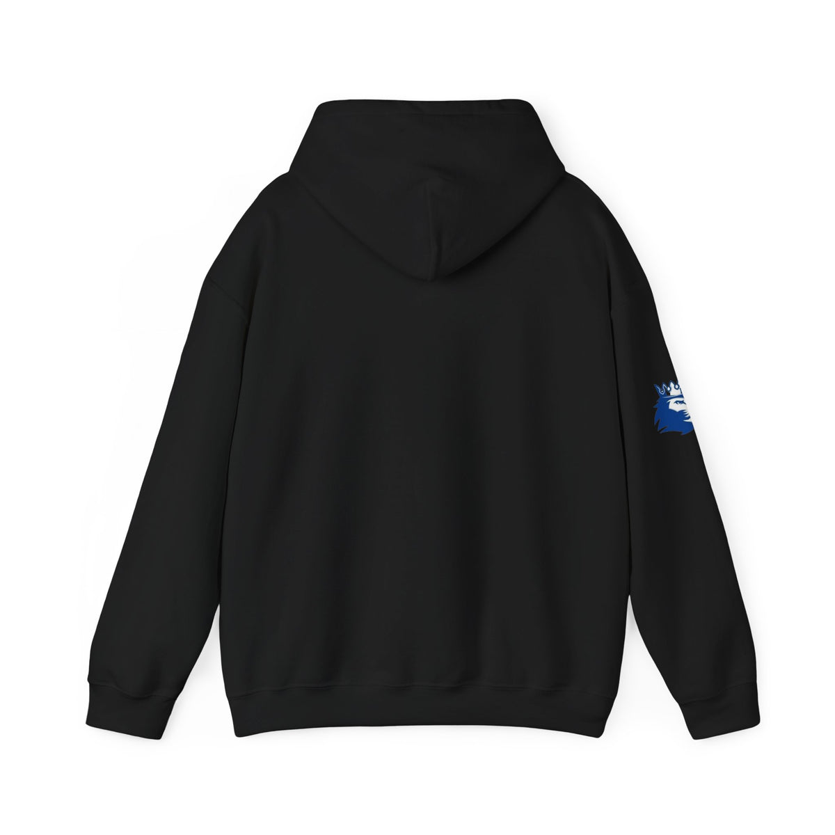 Hopkins Royals Block White Sweatshirt with Logo on Sleeve