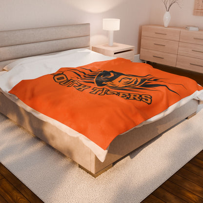 Minneapolis South Tigers Velveteen Blanket - Cozy and Loungey