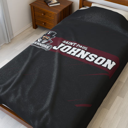 Saint Paul Johnson Velveteen Plush Blanket