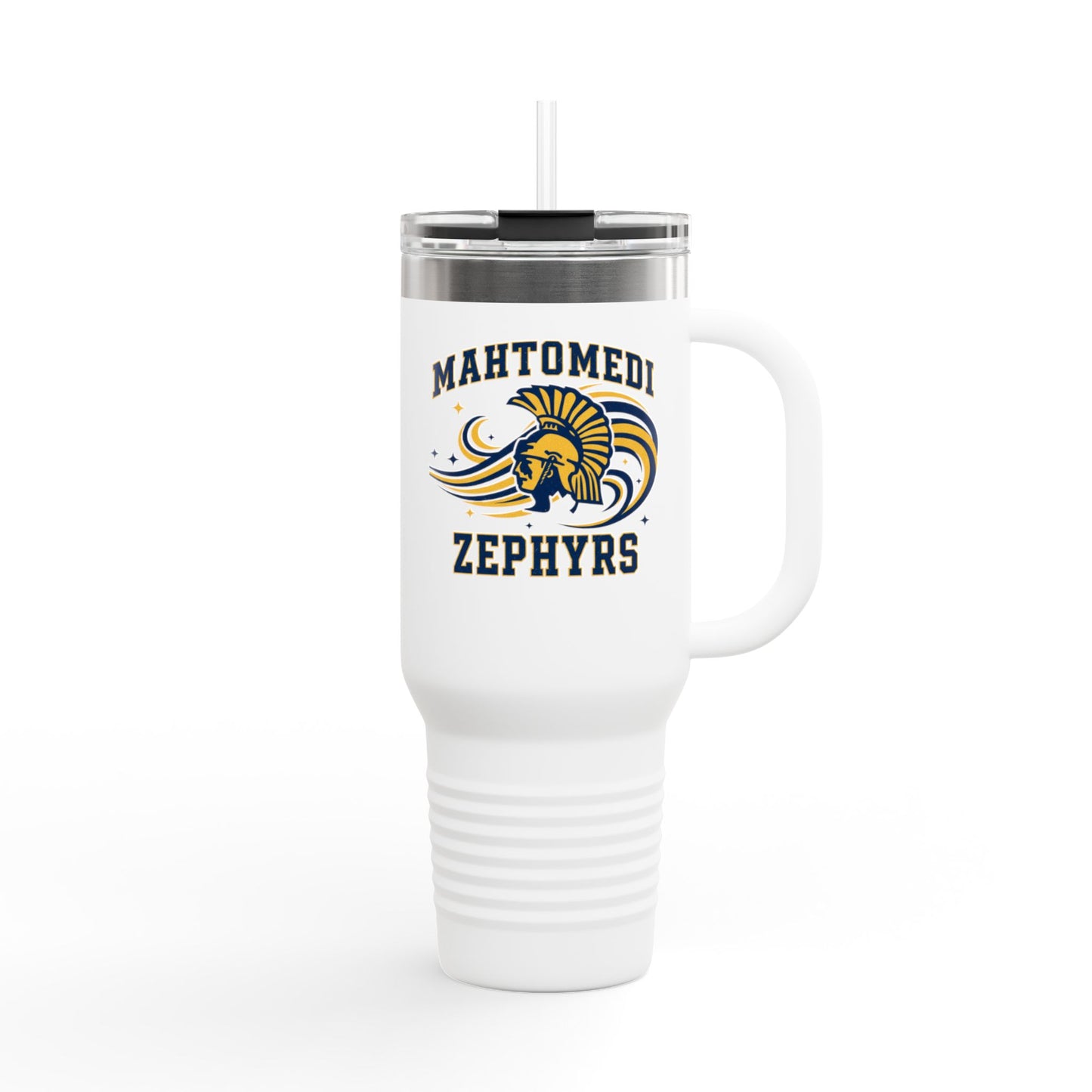 Mahtomedi Zephyrs Insulated Travel Mug - 40oz with Custom Logo for Road Trips and Daily Commutes