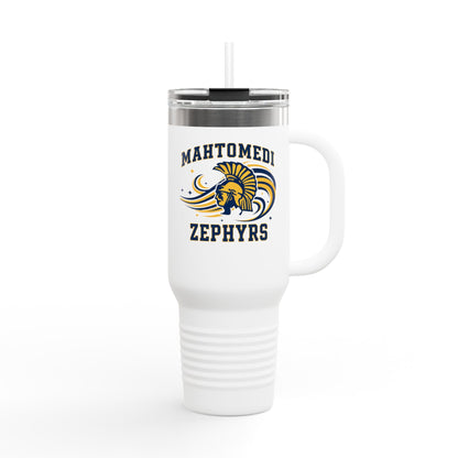 Mahtomedi Zephyrs Insulated Travel Mug - 40oz with Custom Logo for Road Trips and Daily Commutes