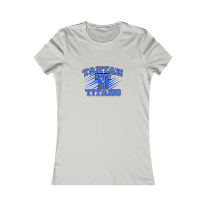 Casual Womens Tee with Tartan Titans Design