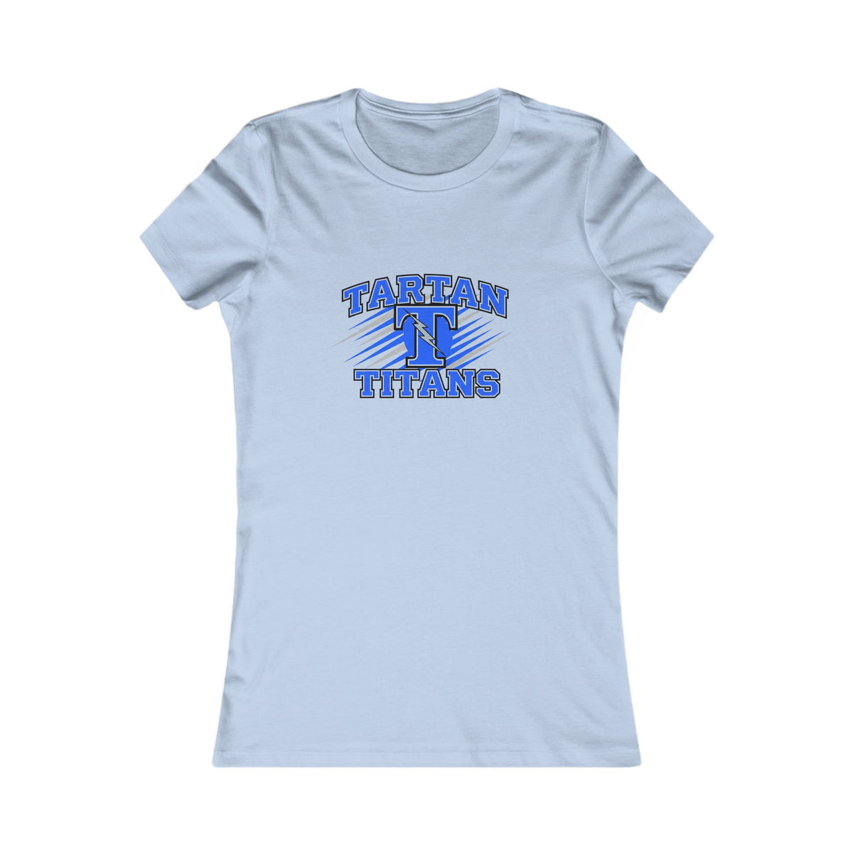 Casual Womens Tee with Tartan Titans Design