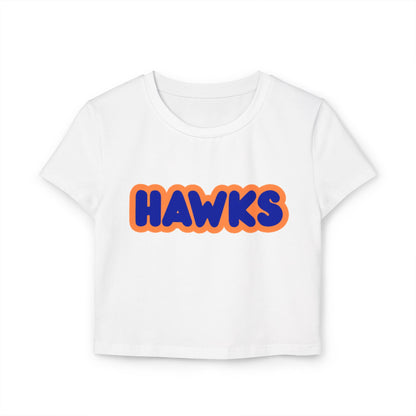 Robbinsdale Cooper Hawks Women’s Baby Tee - Retro Graphic Top for Casual Vibes