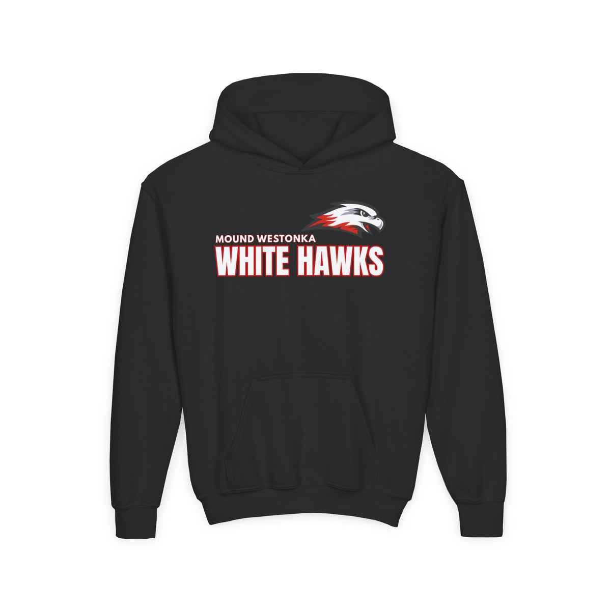 Youth Hoodie — Mound Westonka White Hawks School Spirit Pullover