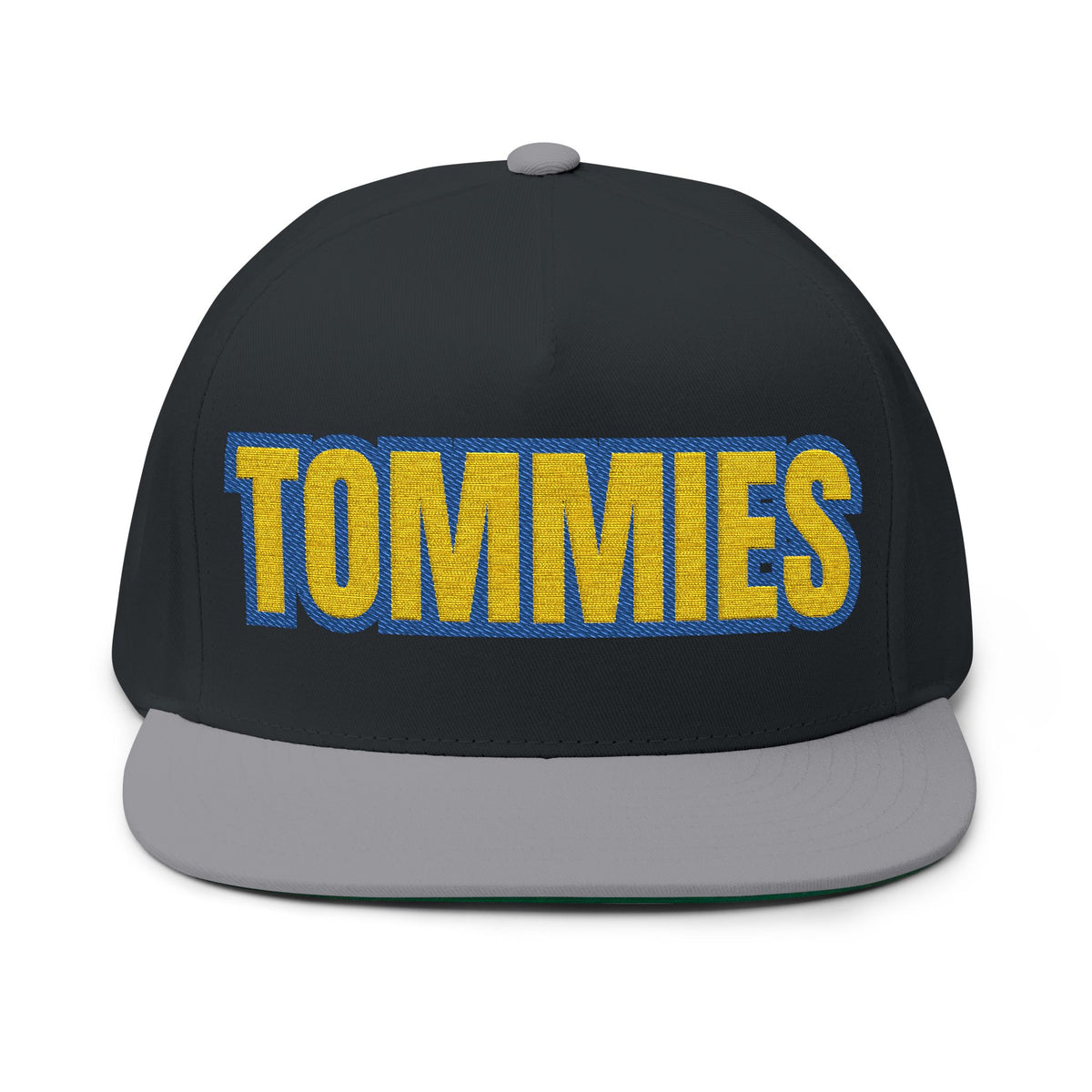 Minneapolis Edison Tommies Embroidered Flat Bill Cap — Retro School Spirit Snapback