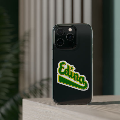 Custom Clear Phone Case with Edina Design - Stylish Protection for Your Smartphone