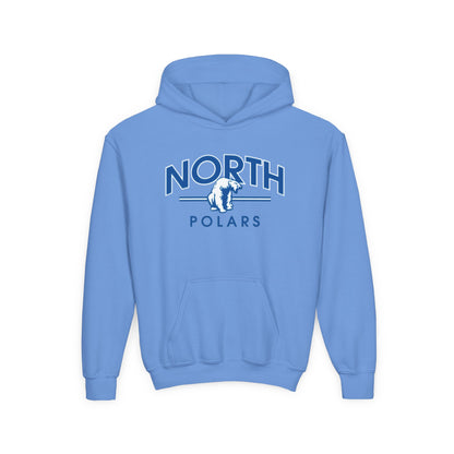 Minneapolis North Polars Youth Hoodie - Cozy Heavy Blend Sweatshirt for Kids