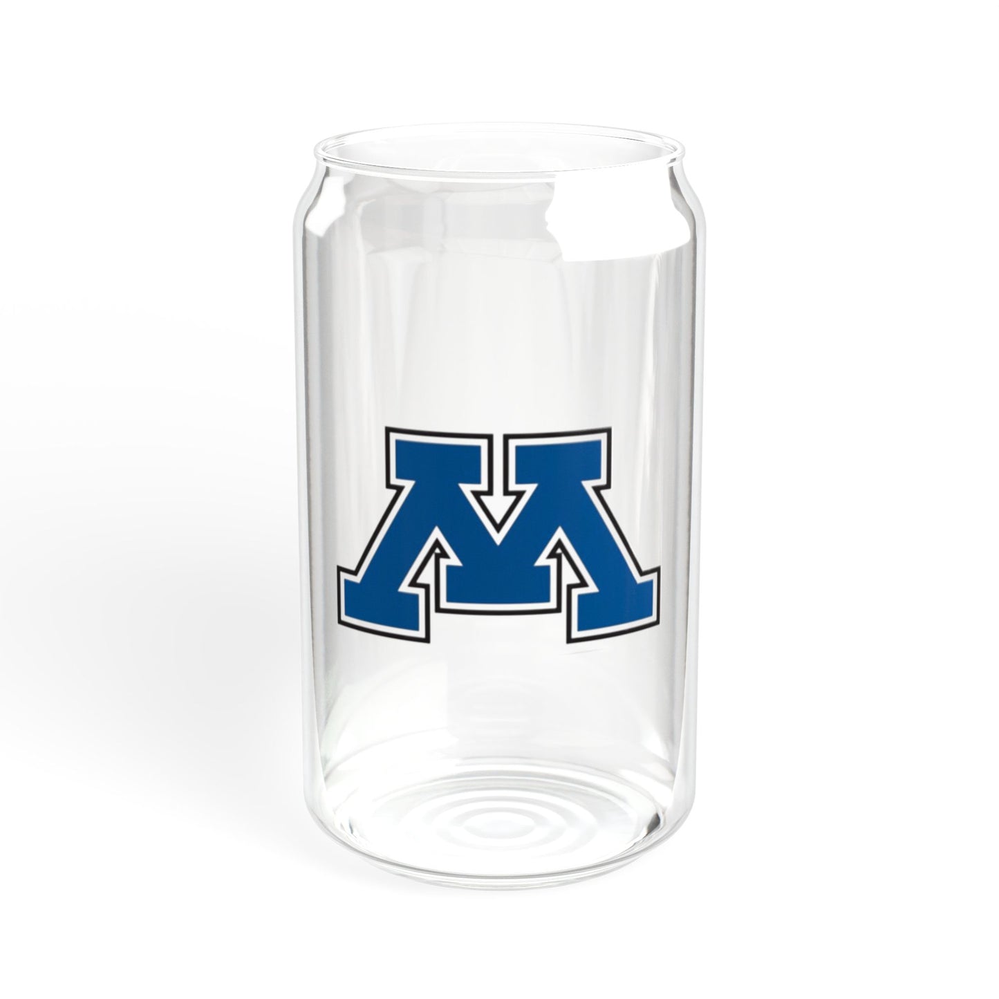 Minnetonka Skippers Stylish 16oz Sipper Glass with Bamboo Lid - Ideal for Home and Outdoor Use