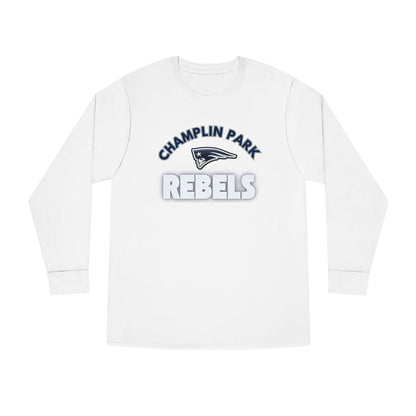 Champlin Park Rebels Casual Long Sleeve Crewneck Tee - Perfect for Everyday Wear