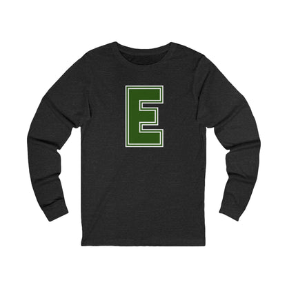 Edina Hornets "E" Long Sleeve Tee with Green Hornet
