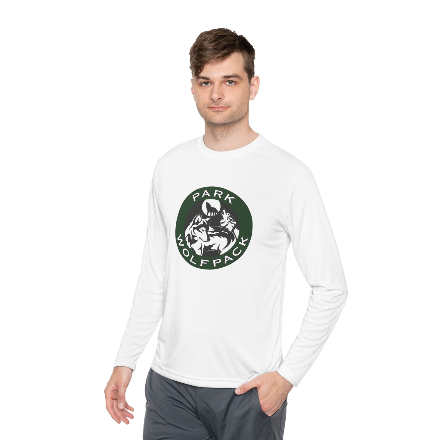 Unisex Lightweight Long Sleeve Tee - Park Wolfpack Design