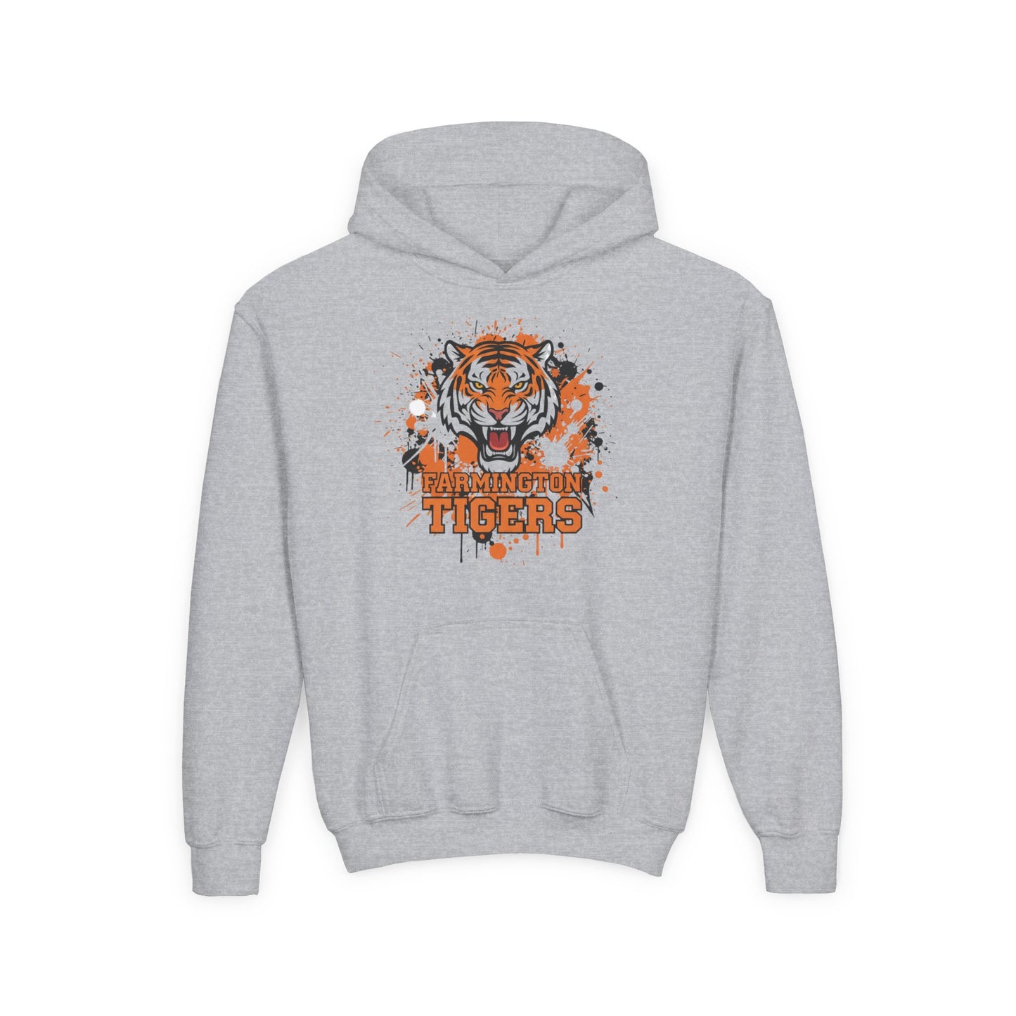 Farmington Tigers Hoodie - Cozy Heavy Blend Sweatshirt for Kids
