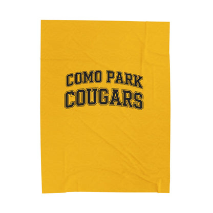 Como Park Velveteen Plush Blanket - Cozy Soft Throw for Home & Travel