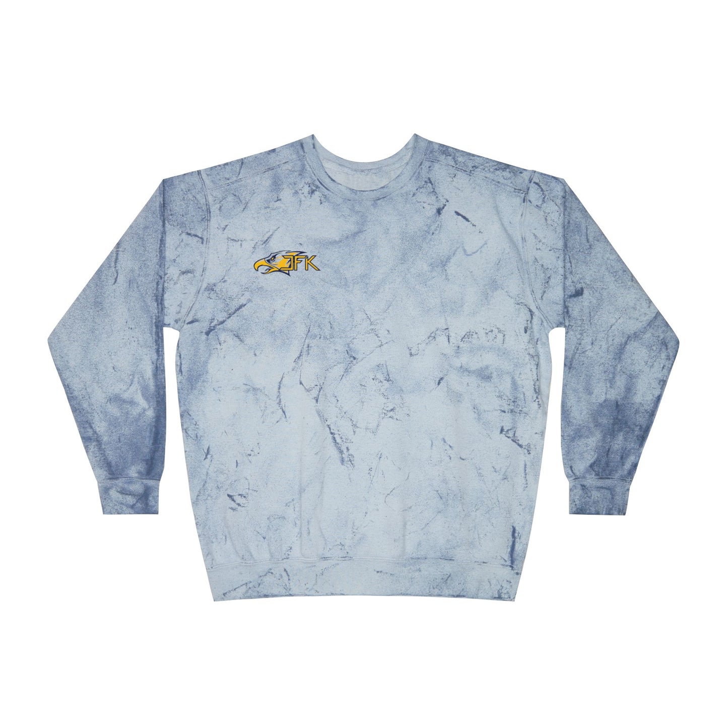 Bloomington Kennedy Eagles Color Blast Crewneck Sweatshirt for a Vibrant Vibe, Unisex Tie-Dye Fashion
