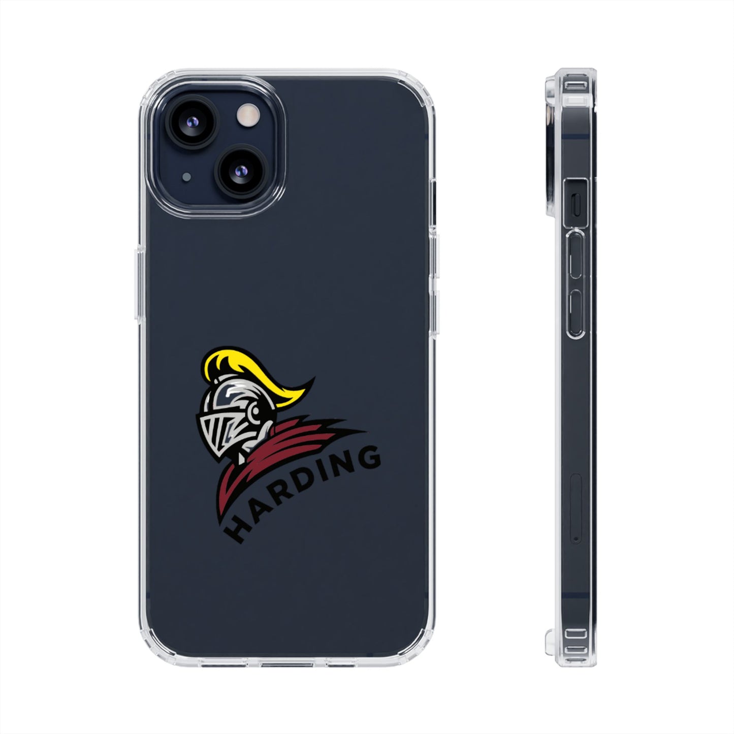Clear Phone Case with Harding Logo