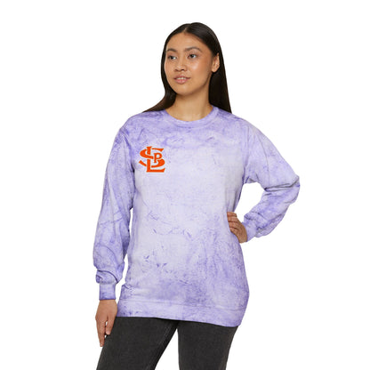 Saint Louis Park Orioles Color Blast Crewneck Sweatshirt for a Vibrant Vibe, Unisex Tie-Dye Fashion