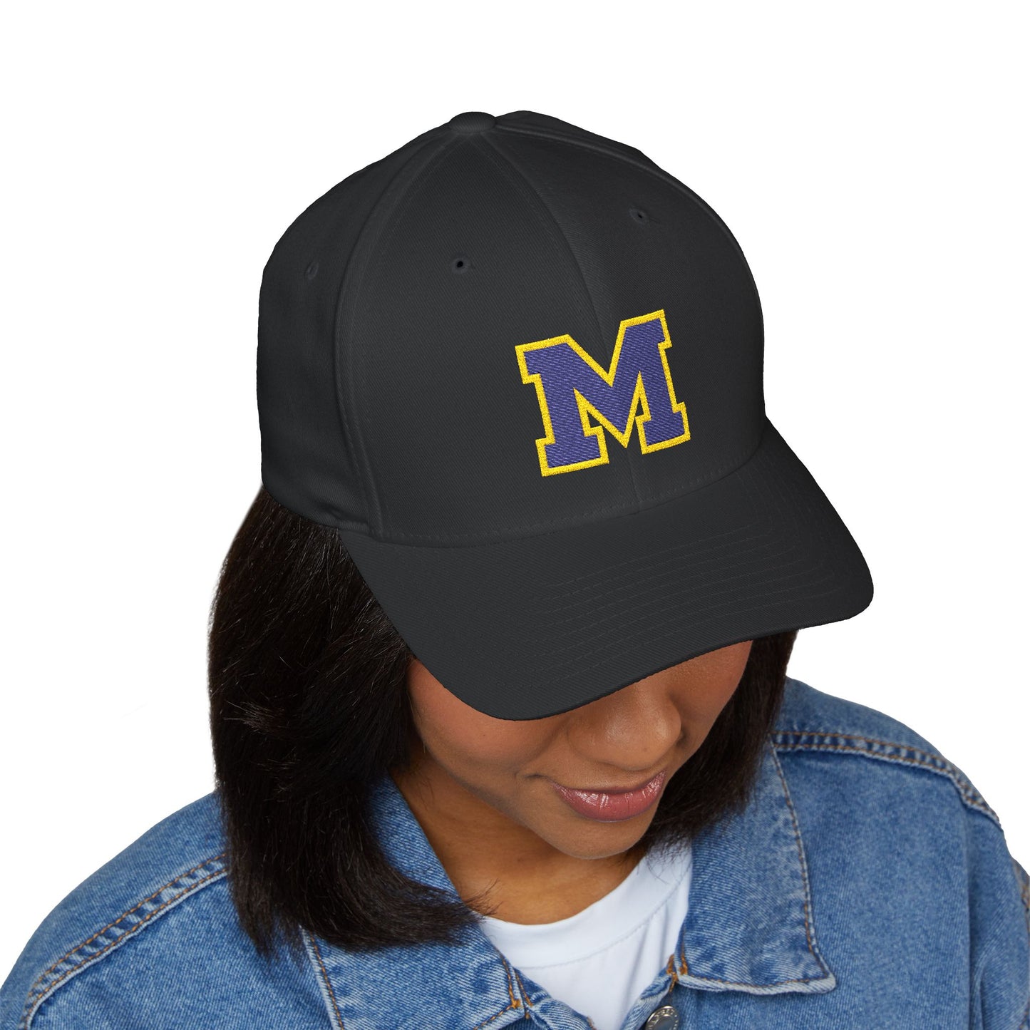 Mahtomedi Zephyrs "M" Embroidered Cap - Structured Baseball Hat