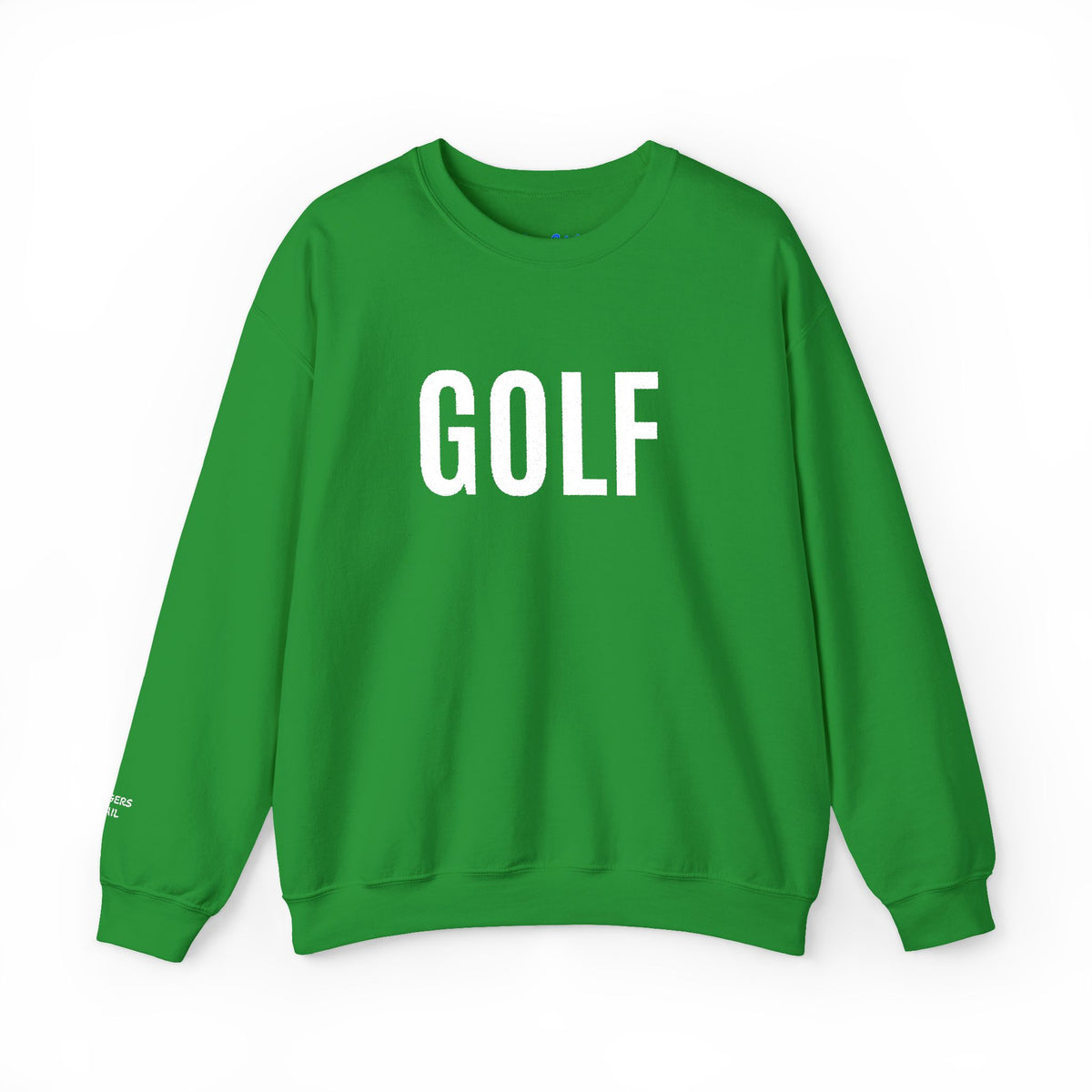 Golf Crewneck Sweatshirt — Classic White Text Golf Sweatshirt