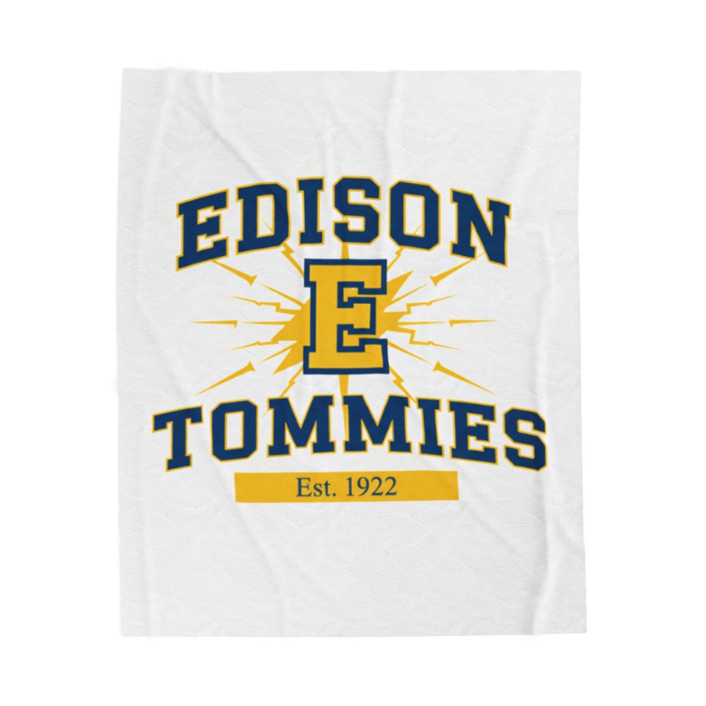 Minneapolis Edison Tommies Cozy Velveteen Plush Blanket
