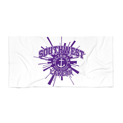 Minneapolis Southwest Lakers Anchor Beach Towel - Perfect for Summer Fun & Relaxation