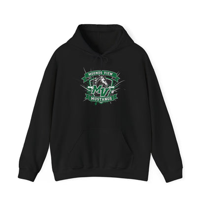 Mounds View Mustangs Vintage School Mascot Sweatshirt