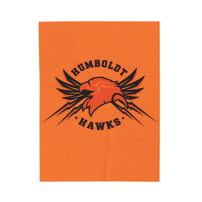 Saint Paul Humboldt Hawks Cozy Velveteen Plush Blanket