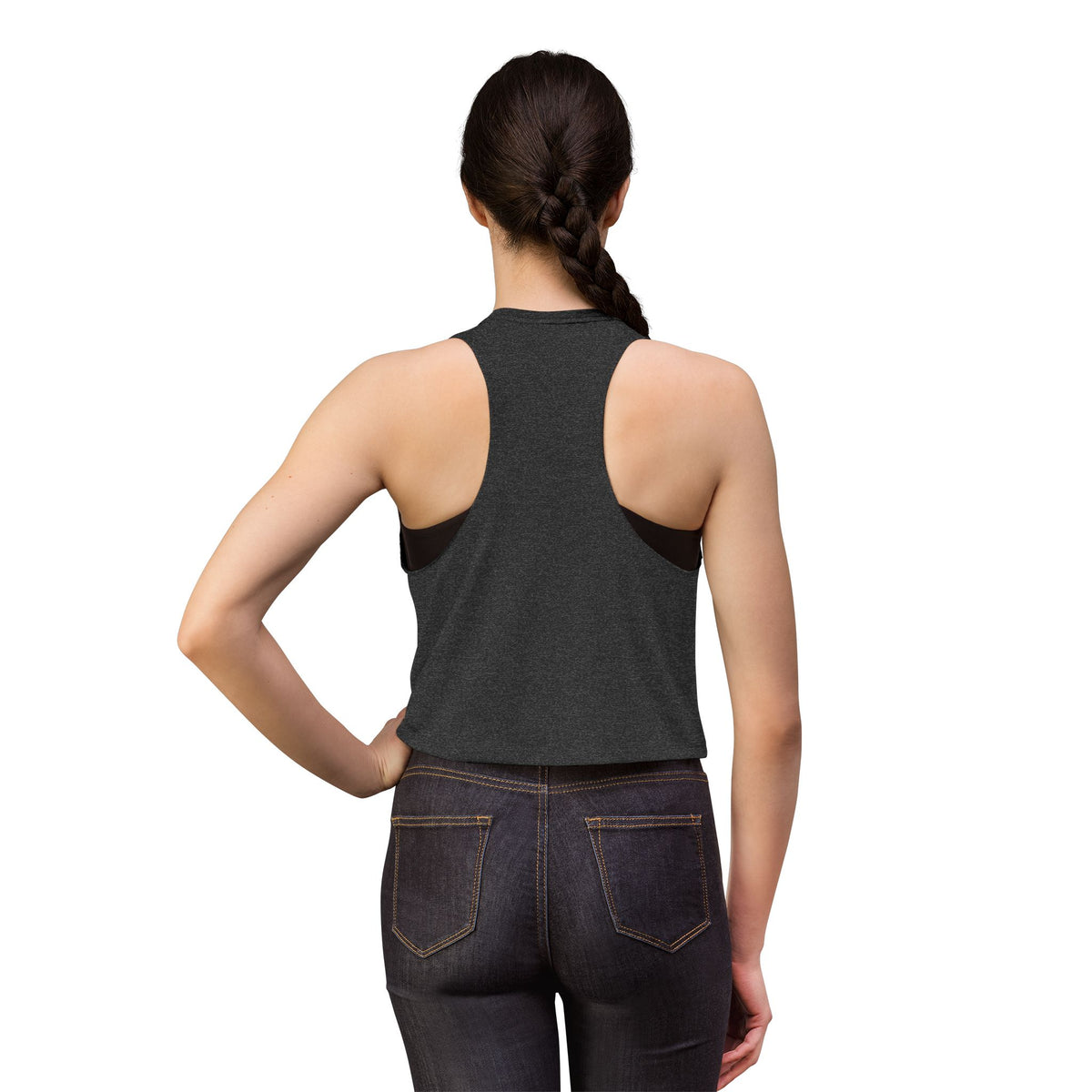 Hastings Raiders Crop Top — Women’s Athletic Tank with 'RAIDERS' Arch Logo