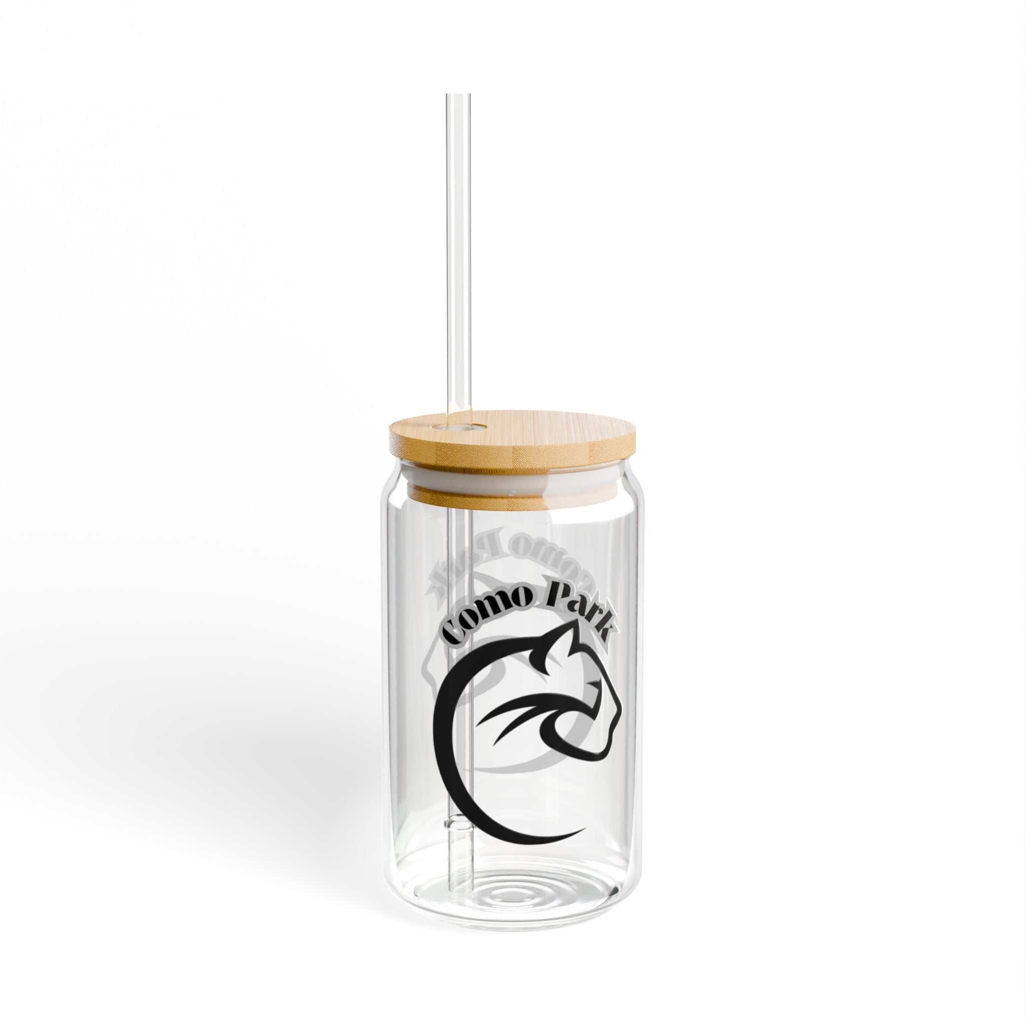Como Park Eco-Friendly 16oz Sipper Glass with Bamboo Lid