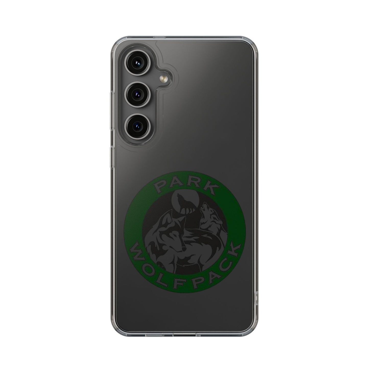Custom Clear Phone Case - Park Wolfpack Design