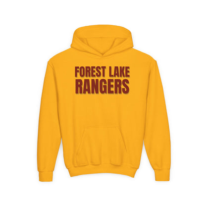 Forest Lake Rangers Youth Hoodie — Ranger Mascot Team Sweatshirt