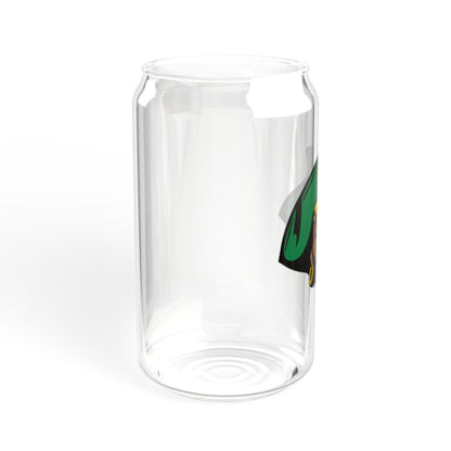 Park Center Pirates-Themed Sipper Glass with Bamboo Lid - 16oz Drinking Jar