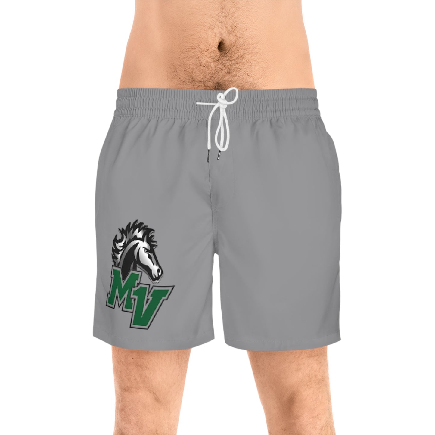 Mounds View Mustangs Men's Mid-Length Swim Shorts