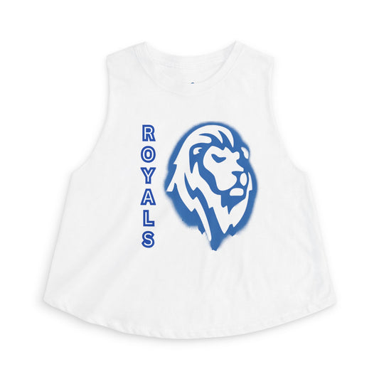 Woodbury Royals Women's Crop Top — Vintage Sports Team Style